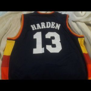 Houston Rockets jersey Harden in Astros rainbow